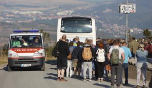 Tourists evacuaion